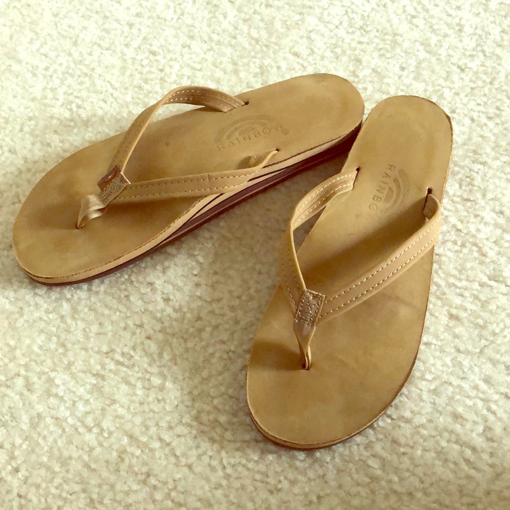 Rainbow women’s flip flops US Size 7.5-8.5: GUC